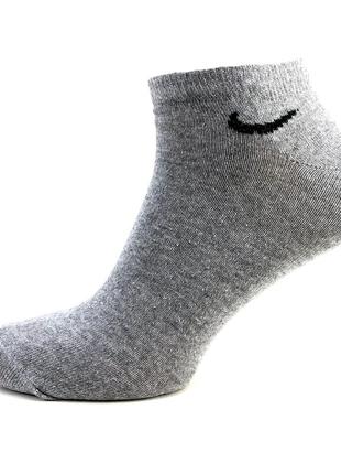 Набор короткие спортивные носки nike three color 6 пар 36-40 женские летние низкие носочки найк2 фото