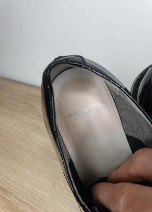 Базовые натуральные кожаные оксфорды броги туфли на шнуровке натуральная лакированная кожа vagabond9 фото