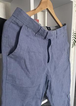Льняные брюки h&m 💙