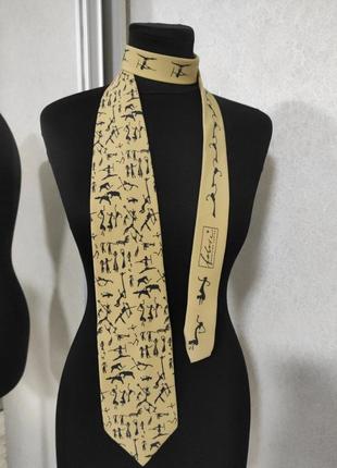 Fabric frontline zurich галстук из шелка шелковая в виде hermes с принтом1 фото
