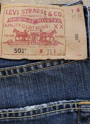 Джинсы levis 501 31/342 фото