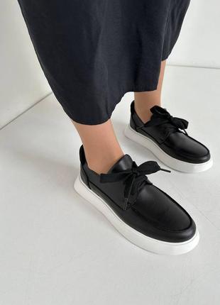 Стильні жіночі шкіряні мокасини, кеди, натуральна шкіра