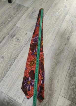 Umberto ginocchietti шелковый галстук из шелка цветочный принт винтаж5 фото