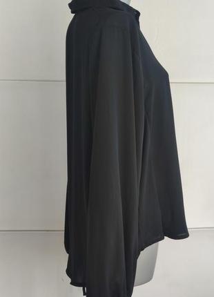 Блуза na-kd (ней-кед) чорного кольору з зав'язками5 фото