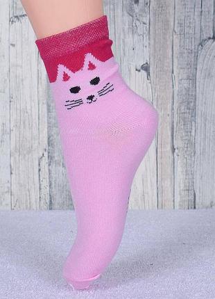 Шкарпетки для дівчинки кішечка на ногу 20-23 см