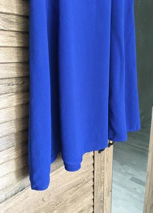 Яскрава синя сукня5 фото