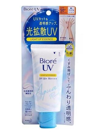 Санскрін з ефектом сяйва шкіри biore uv aqua rich light up, 70 мл
