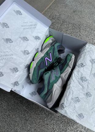 Женские кроссовки new balance 9060 nightwatch green5 фото