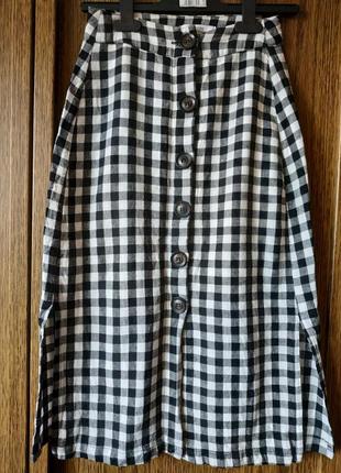 Спідниця bershka у клітинку