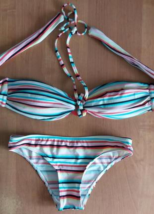 Купальник полосатый, р.xxs-xs