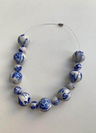 Вінтажні намисто пластик1 фото