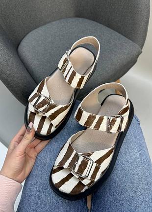 Сандалии мех пони натуральная кожа 36-41