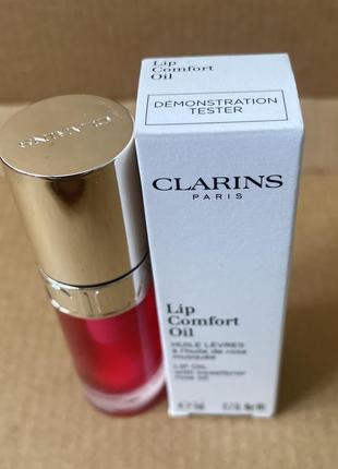 Clarins lip comfort oil intense масло-блеск для губ #04 pitaya