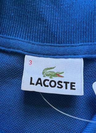 Чоловіча нова оригінальна бавовняна поло футболка lacoste7 фото