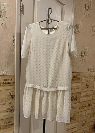 Плаття повітряне айворі