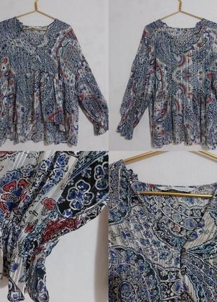 Воздушная блуза с обьемными рукавами zara8 фото