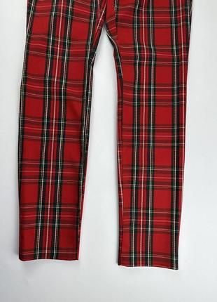 Нові червоні штани брюки в клітинку h&m7 фото