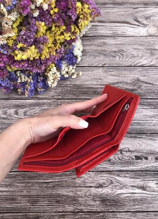 Женский  кожаный мини кошелек, небольшой кошелек фирмы balisa hn712h16 red7 фото