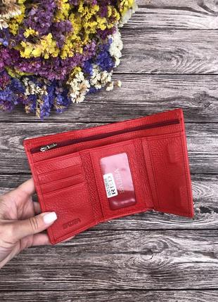 Женский  кожаный мини кошелек, небольшой кошелек фирмы balisa hn712h16 red6 фото