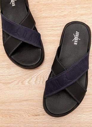 Шлепки мужские кожа