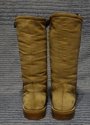 Оригинальные зимние бежевые замшевые сапожки ugg australia. 39 р.8 фото