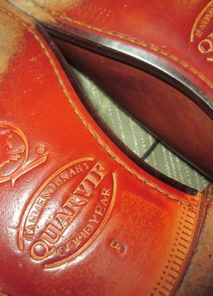 Quarvif кожаные туфли ручной работы crocket church's santoni j. m. weston р. 42-436 фото