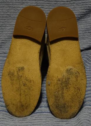 Оригінальні зимові бежеві замшеві чобітки ugg australia. 39 р.9 фото