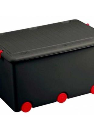 Ящик для игрушек tega chomik ik-008 graphite/red