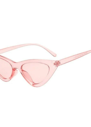 Окуляри очки рожеві окуляри котяче око кішки лисички нові uv4004 фото