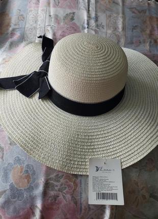 Шляпка соломьяна