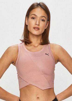 Майка puma studio crop lace tank