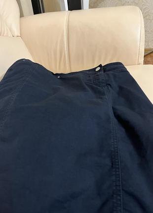 Джинсовая юбка темно синий графит9 фото
