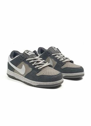 Nike sb dunk pro кроссовки мужские серые4 фото