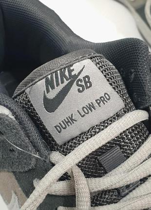 Nike sb dunk pro кроссовки мужские серые10 фото