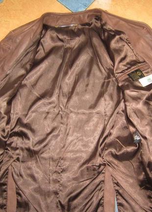 Оригинальная кожаная женская куртка-жакет!5 фото