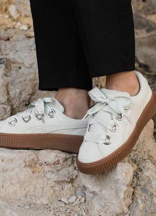 Городские кеды кроссовки puma platform kiss suede 366461  02-оригинал,натуральная замша. — цена 1490 грн в каталоге Кеды ✓ Купить  женские вещи по доступной цене на Шафе | Украина #26610449