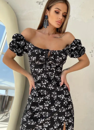 Женское платье . сарафан турецкий софт на груди завязки летнее s m l xl sin1499-5317ве3 фото