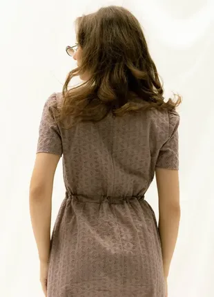 Легкое платье с поясом летнее платье из натуральной ткани8 фото