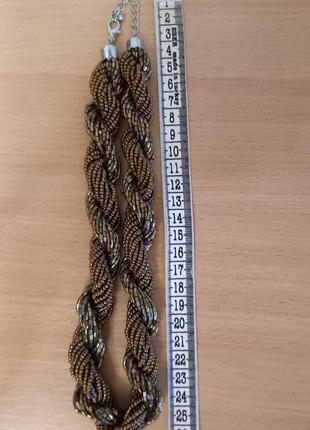 Колье ожерелья из чешского бисера4 фото