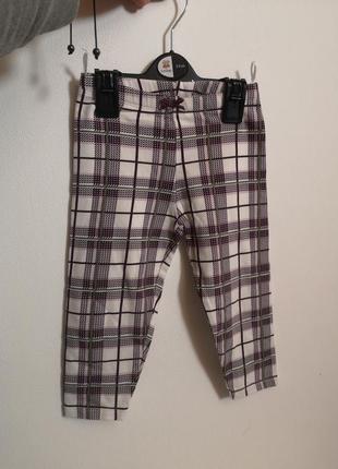 Утепленные брюки / трикотажные брюки на 1-2 года3 фото