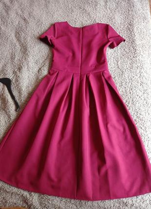 Платье бордового цвета2 фото
