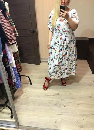 Платье в птички синички р.22