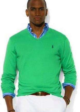 Polo ralph lauren slim fit cotton джемпер /8148/3 фото