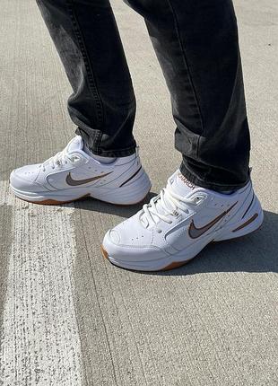Кросівки nike air monarch white/brown