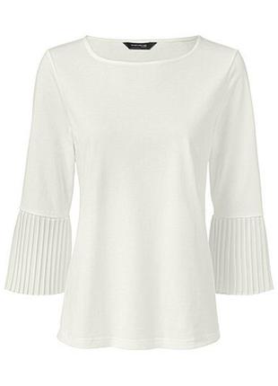 Шикарная блуза для пышных красунь из комбинированных тканей от tchibo (германия) 48/50 евро