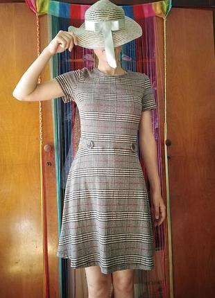 Плаття сіре клітинка шкільне esprit