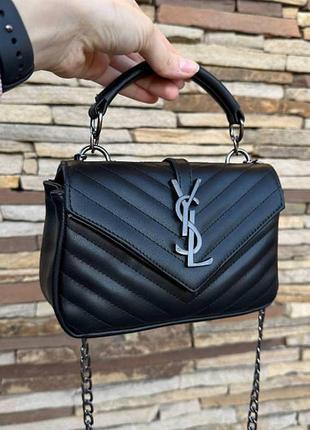 Маленькая женская сумочка клатч ysl люкс качество, мини сумка на плечо