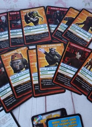 Карточки marvel от top trumps картки star wars narnia7 фото