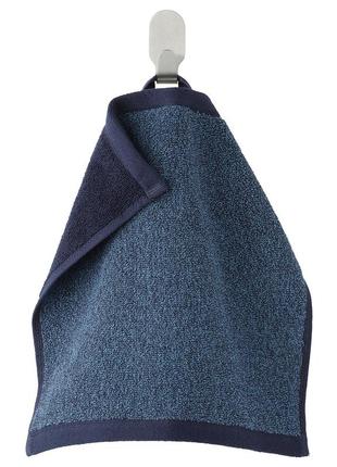 Маленькое полотенце темно-синее 30х30 см himleаn