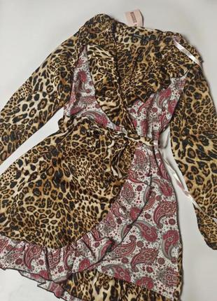 Новое леопардовое платье на запах от missguided6 фото